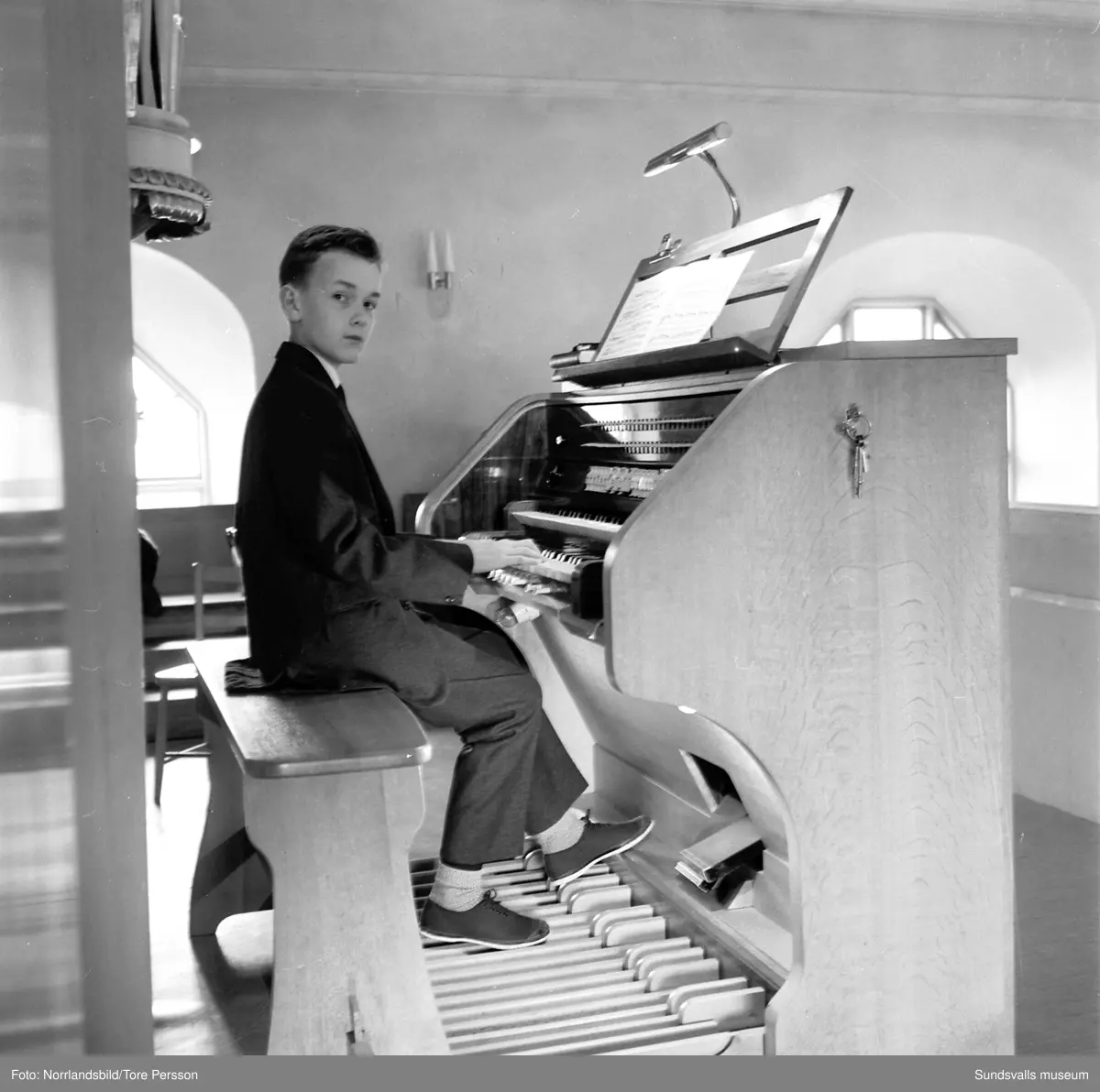 Erik Gustav Boström, 13årig kantor i Indal. Sundsvalls museum