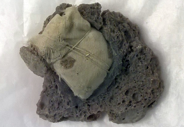Bröd ur krigsfångepaket från år 1916. PM 3511