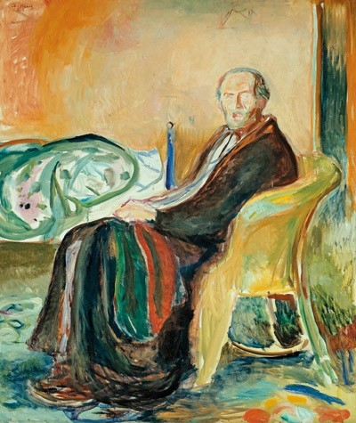 Selvportrett av Edvard Munch