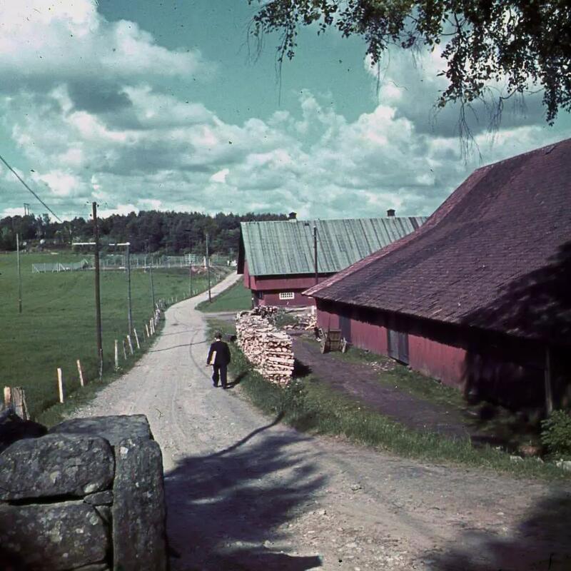 Vägen förbi Stretered år 1942. 