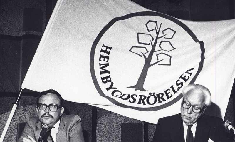Hembygdsförbundets årsmöte i Nynäshamn 1985, Kjell Nilsson och Einar Gustafsson.