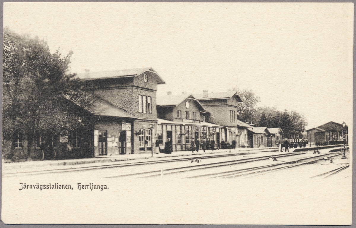 Herrljunga station. Järnvägsmuseet / DigitaltMuseum