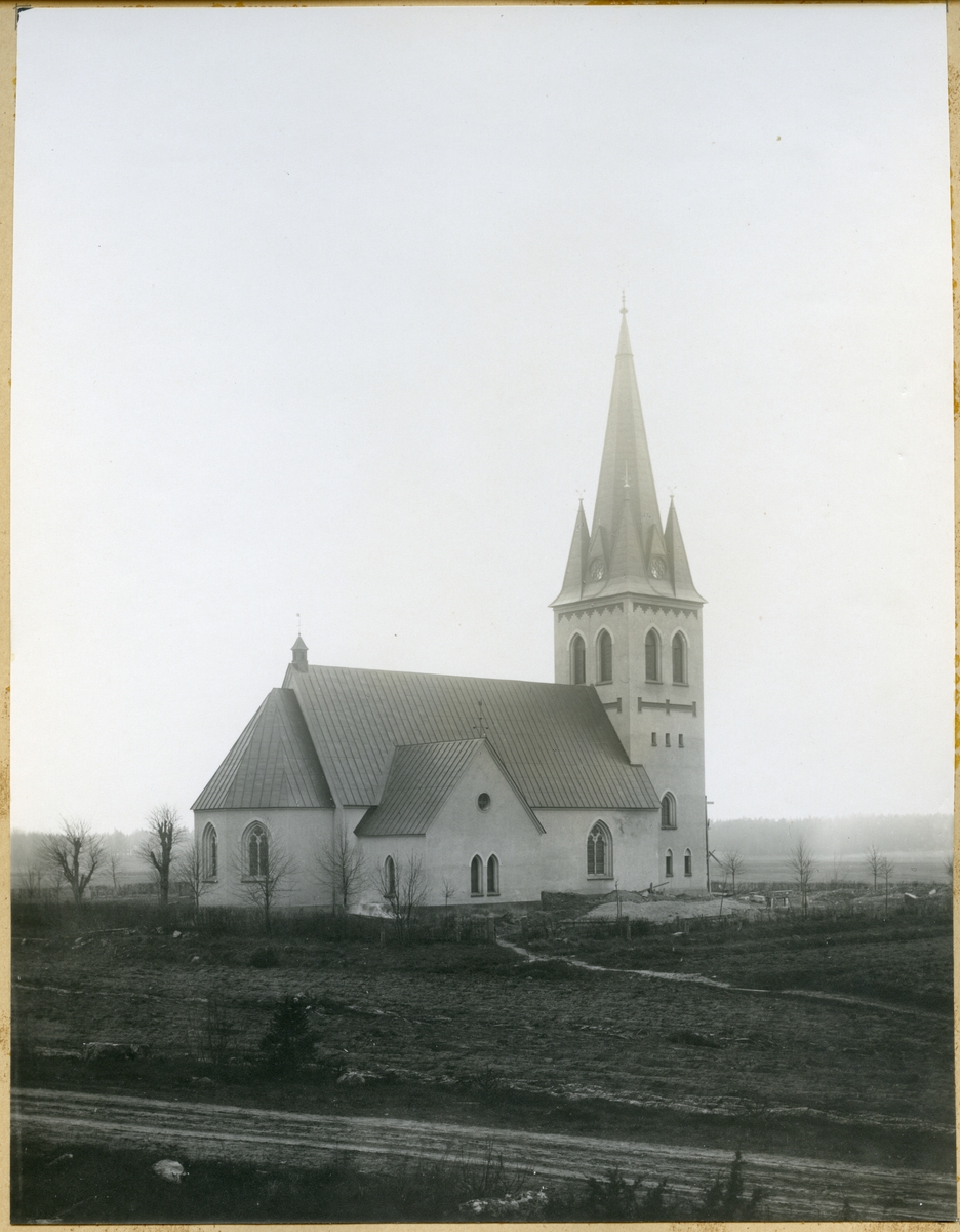 Tärna sn, Sala kn, Tärna. Exteriör av Tärna kyrka. Västmanlands läns
